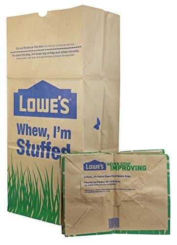Lowe's 30 Gallon Heavy Duty Brown Paper Lawn and Refuse Bags for Home and Garden (10 Count) image