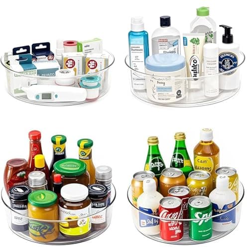 YCLADEC 4 Pack Lazy Susan 11.5" Inch Turntable Organizer image