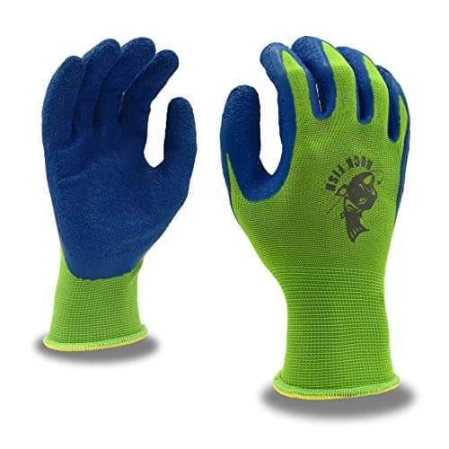 Rock Fish FP3993G All-Purpose Fishing Gloves with Latex Grip, Durable, Machine Knit 13-Gauge Polyester, Salt & Fresh Water, One Pair, X-Large image