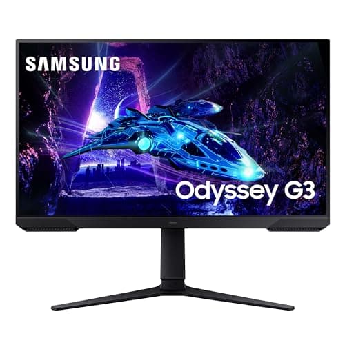 SAMSUNG 27-Inch Odyssey G3 (G30D) Series FHD Gaming Monitor, 1ms, 180Hz, AMD FreeSync, Adjustable Stand, Black Equalizer, Virtual Aim Point, Eye Saver Mode, Flicker-Free, LS27DG302ENXZA, 2024 image