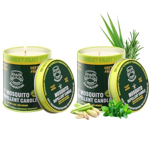 KICKOUTOR Mosquito Repellent Candle 2PCS 9oz Citronella Candles image