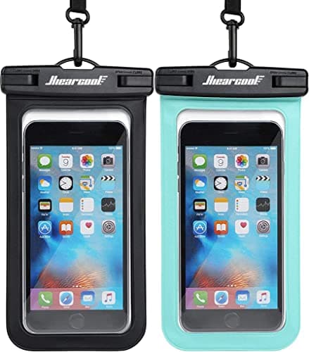 Hiearcool Waterproof Phone Pouch, Waterproof Phone Case for iPhone 16 15 14 13 Pro Max, IPX8 Cellphone Dry Bag Beach Cruise Ship Essentials 2Pack-8.3" image