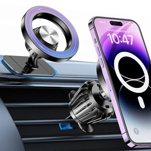 Kaistyle for Magsafe Car Mount【20 Strong Magnets】Magnetic Phone Holder for Car Phone Holder Mount Dash【360°】Cell Phone Holders for Your Car Accessories for Women Men iPhone 16 Pro Max 15 14 13 12 Plus image