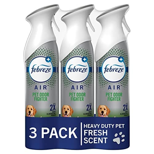 Febreze Air Mist Air Freshener Spray, Odor-Fighting Room Spray, Aerosol Can, HD Pet Odor Fighter Scent, 8.8oz, 3 Count image