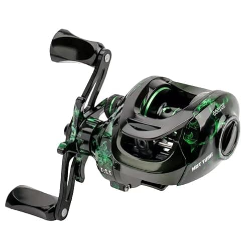 Fishing Baitcasting Reel, Baitcaster Fishing Reels with 18+1BB Stainless Steel Ball Bearings,Magnetic Braking System for Fishing Saltwater Freshwater, Available in 7.1: 1 (A:Right-7.1:1) image