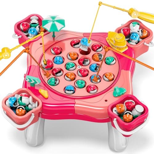 Magnetic Fishing Game for Kids Toddlers 3-5, 70 pcs Fishing Toys for Kids Toddlers 3-5 image
