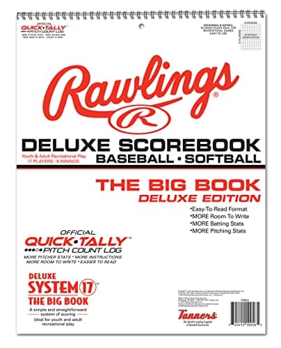 Rawlings | SYSTEM-17 Deluxe System Baseball/Softball Scorebook | Extra-Large 11"x14" image