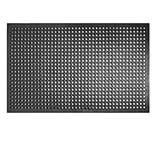 New Star Foodservice 533517 Commercial Grade Grease Resistant Anti-Fatigue Rubber Floor Mat image