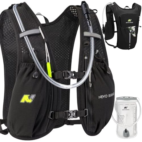 N NEVO RHINO Running Vest, Lightweight Hydration Vest, Insulated Water Backpack with 1.5L Water Bladder for Hiking, Trail, Running,Marathons,Cycling image
