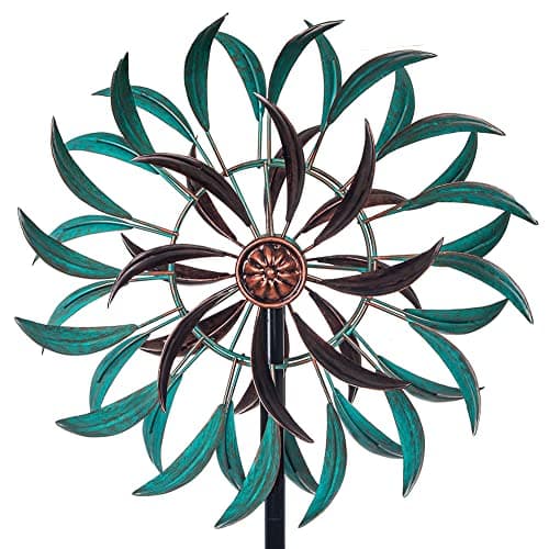 VEWOGARDEN 360° Outdoor Wind Spinner, Wind Sculpture Spinner with Metal Stake, Yard Art Decor for Patio, Lawn & Garden 63 * 13 image