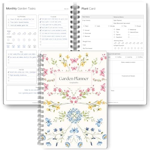 Gardening Planner & Plant Journal | Planting Calendar, Plant Care, Seed Starting, Herb Notes, Garden Planner (Botanical) image