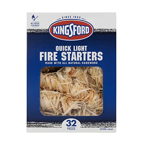 Kingsford Quick Light Fire Starters | Wooden Fire Starters Made with All Natural Hardwood for Grilling, Campfires, & Outdoor Fireplaces | 32 Count Fire Starter Rolls image