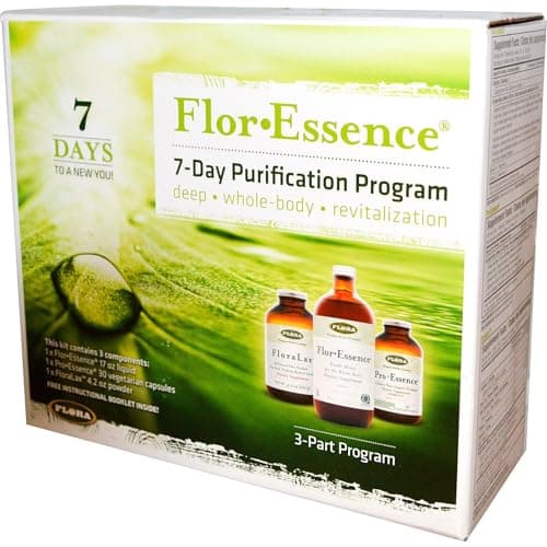 Flora - Flor-Essence 7-Day, 3-Step Kit for Full Body Detox & Cleanse, Detox Kit Contains Detox Tea, ProEssence for Urinary Health and FloraLax Laxative, Plant-Based, Gluten Free, Non GMO image