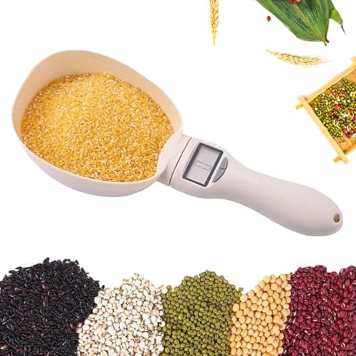 Digital Measuring Spoon, Electronic Measuring Spoon with LCD Screen, 800g / 0.1g High Precision Food Measuring Scoop Scale with Measuring Spoons for Food, Coffee, Spices, Dog Cat Food (1PCS) image