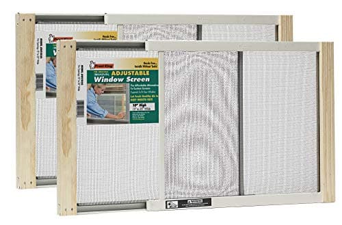 Frost King 2AWS1025 WB Marvin Adjustable Window Screen, 10in High x Fits 15-25in Wide (2 Pack) image