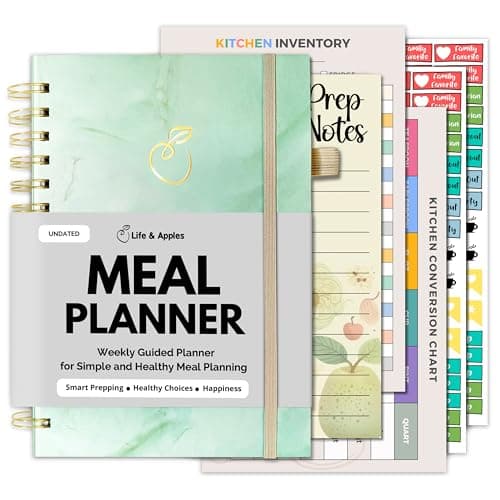 Life & Apples Meal Planner with Grocery List image