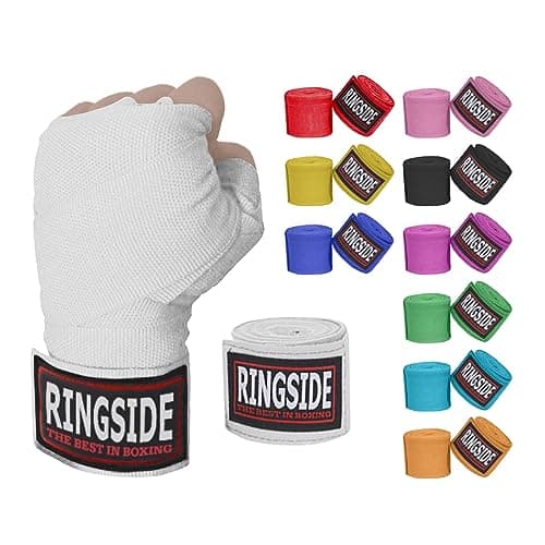 Ringside Mexican Style Boxing Hand Wraps (Pair), White, 180-Inch image
