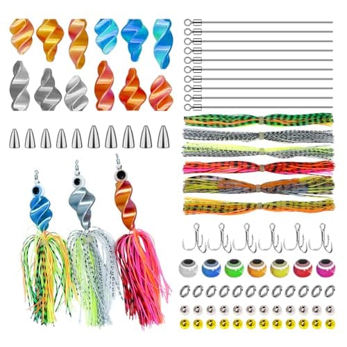 Spinner Making Kit Fishing Lure Making Kit Bass Lures Trout Lures Fisher Angler DIY Gift Spinner Bait Accessories image