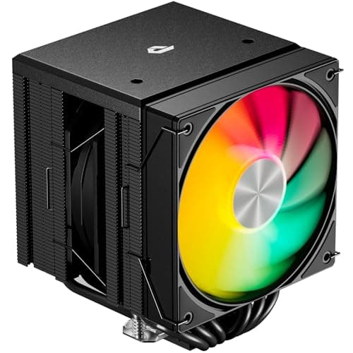 CPU Cooler Air, Dual Tower ARGB CPU Cooler with 120mm PWM Fan, 6 Heat Pipes CPU Air Cooler ARGB for AM5/AM4/AM3, Cooler for PC Compatible with Intel LGA 1851/1700/1150/2011/2066/1151/1155/1156 image