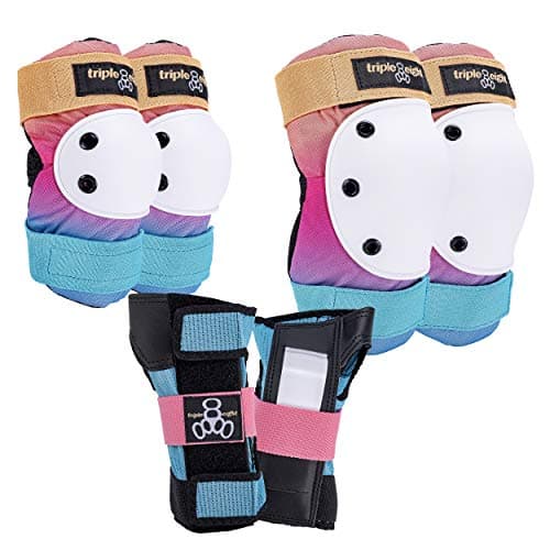 Triple Eight Saver Series Pad Set with Kneesavers, Elbowsavers and Wristsavers, Medium, Sunset image