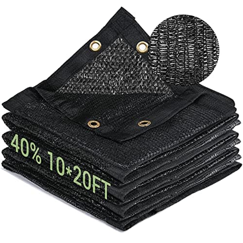 40% Garden Shade Cloth, 10x20FT HDPE Mesh Tarp with Upgraded Grommets, UV-Resistant Outdoor Sun Shades for Greenhouse, Garden, Patio Plants, Pergola image
