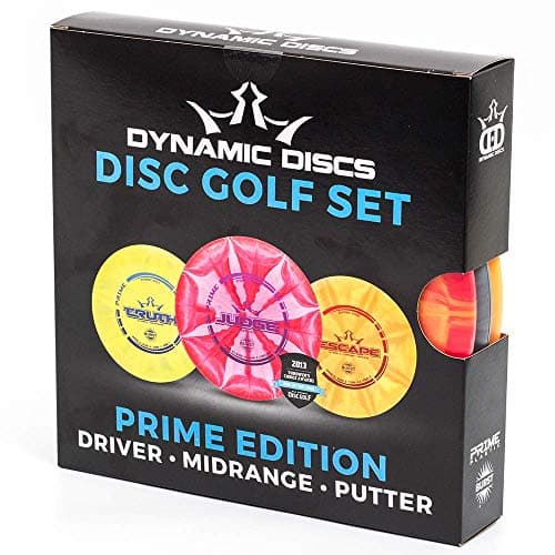 Dynamic Discs Prime Burst 3 Disc Golf Starter Set, Men, Women, and Kids, Beginners Frisbee Disc Golf Set, Putter, Midrange, and Fairway Drivers, Colors Will Vary image