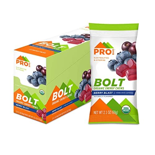 PROBAR - Bolt Organic Energy Chews, Berry Blast, Non-GMO, Gluten-Free, USDA Certified Organic, Healthy, Natural Energy, Fast Fuel Gummies with Vitamins B & C (12 Count) image