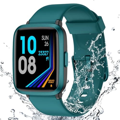 Fitness Tracker Watch with Heart Rate Monitor, Activity Tracker with Pedometer, Sleep Monitor, Calories & Step Counter, 5ATM Waterproof Smart Watch for Women Men Health Fitness Watch for Sports image