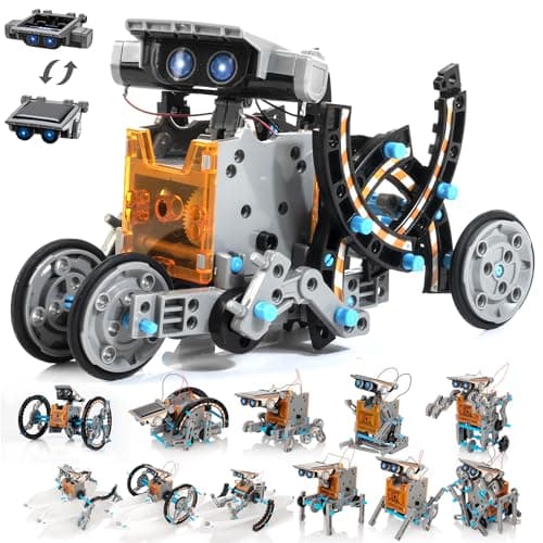 14-in-1 Solar Robot Kit for Kids, Stem Projects for Kids Age 8-12, Educational STEM Science Toy, DIY Solar Power Building Kit, Robotic Set Toys Gift for Boys Girls 8 9 10 11 12 Years Old image