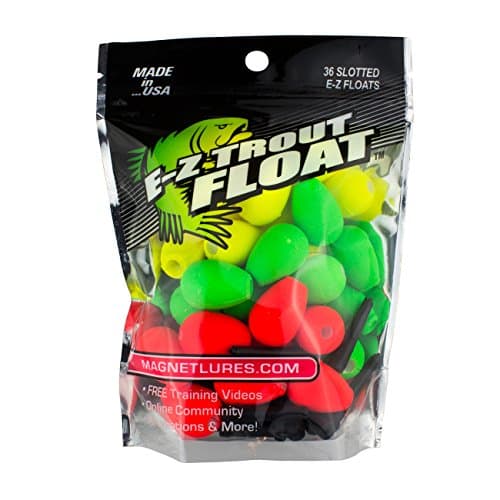 Trout Magnet E-Z Trout Float Fishing Bobbers, Easy Depth Adjustment, Ideal To Drift Small Lures Or Bait 36-Pack image