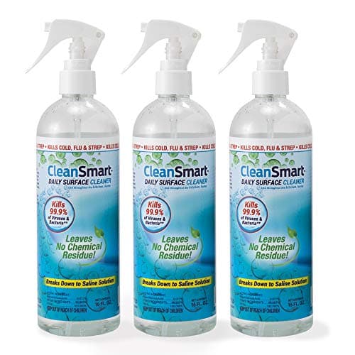 CleanSmart Daily Surface Spray Disinfectant Kills 99.9% of Viruses, Bacteria, Mold and Fungus, 16 oz Bottle (Pack of 3) image