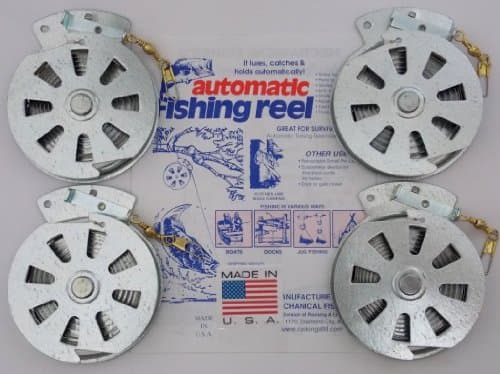 4 Mechanical Fisher's Yo Yo Fishing Reels -Package of 4 Reels- Yoyo Fish Trap -(Flat Trigger Model) by Mechanical Fisher YoYo Automatic Fishing Reel image
