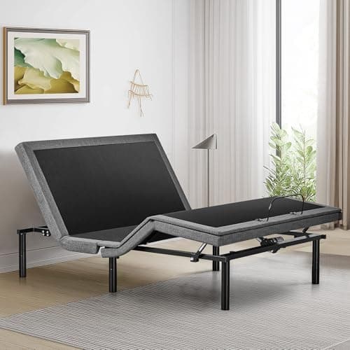 Sweetcrispy Full Adjustable Bed Frame, Ergonomic Electric Bed Base with Wireless Remote and 2 USB Ports, Head and Foot Incline, Zero Gravity Bed, Anti-Snore, Easy Assembly image