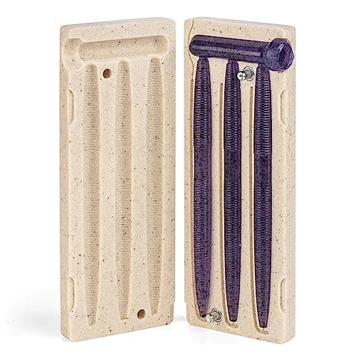 Smedioks Premium Soft Plastiс Mold Lure Making Injection Molds Fishing Lures 3 Cavity Yama Senko 5'' image