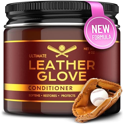 FORTIVO 3-in-1 Glove Conditioner, Cleaner, and Softener - Non-Greasy, Quick-Dry Leather Care for Baseball Gloves, Softball Mitts, and Catchers image