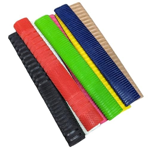 Cricket Bat Grips: Premium Durable Rubber Grips - Pack of 4, Multi-Color Options, Enhanced Shock Absorption image