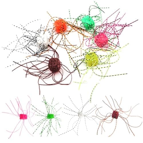 10PCS Fishing Lure Kit, Dice Shaped Soft Fishing Bait PVC Fishing Lure Slow Sinking Flexible Bass Lures for Catfish and Perch image