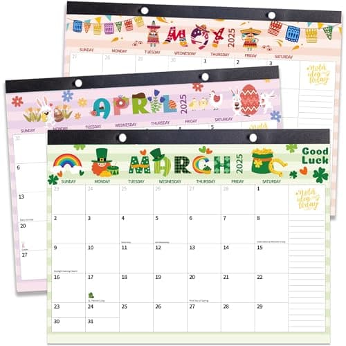 2025 Desk Calendar Wall Calendars, Large 17" x 12" image