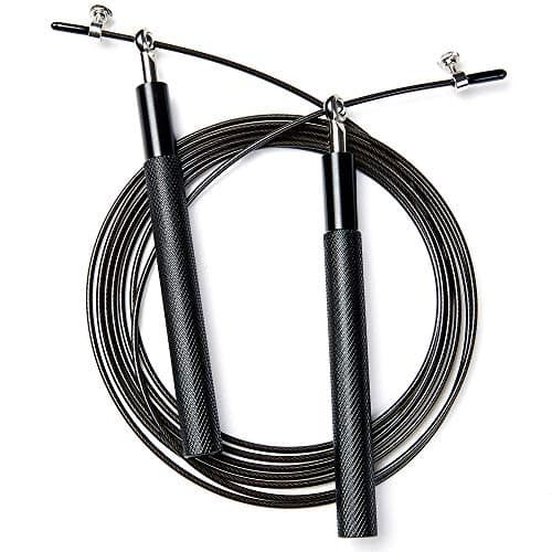 Speed Skipping Rope Adjustable Jumping Rope with Aluminum Handle and Ball Bearing Tangle-Free Exercise Rope for Fat Burning Exercises, Cross Fit Training, Fitness, Exercise image