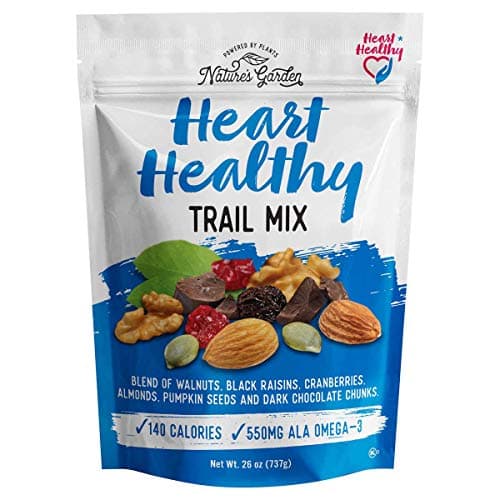 Nature's Garden Heart Healthy Trail Mix – Heart Healthy Snack Mix, Dark Chocolate, Nuts, Seeds, Cranberries, Raisins, Gluten-Free, Non-GMO – 26oz Bag (1 Pack) image