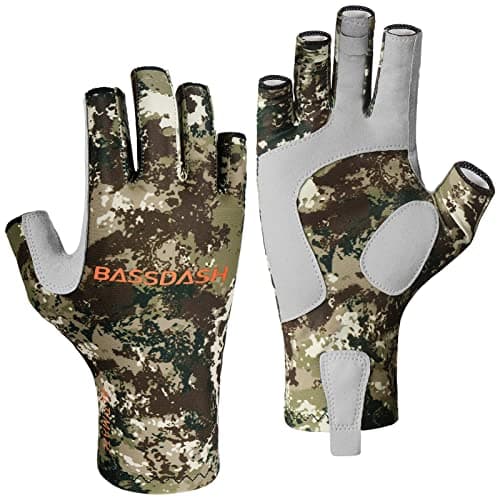 BASSDASH ALTIMATE Fishing Gloves Sun Protection Fingerless Hunting UPF 50+ image