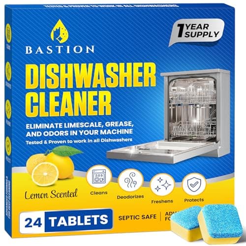 Dishwasher Cleaner Tablets - 24 Tablets (1-Year Supply) Lemon-Scented image