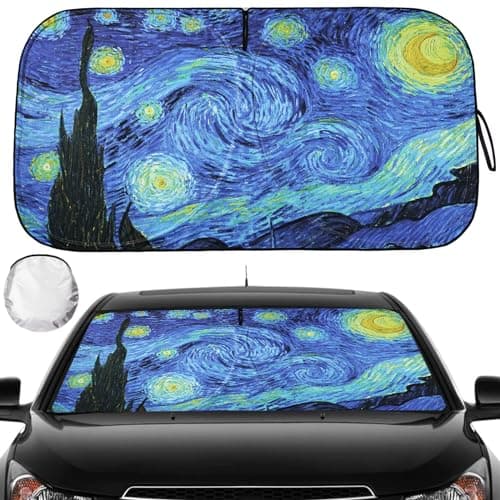 Windshield Sun Shade - Car Sun Shade Windshield, Reflector Sunshade Offers Ultimate Sun Protection for Car Interior image