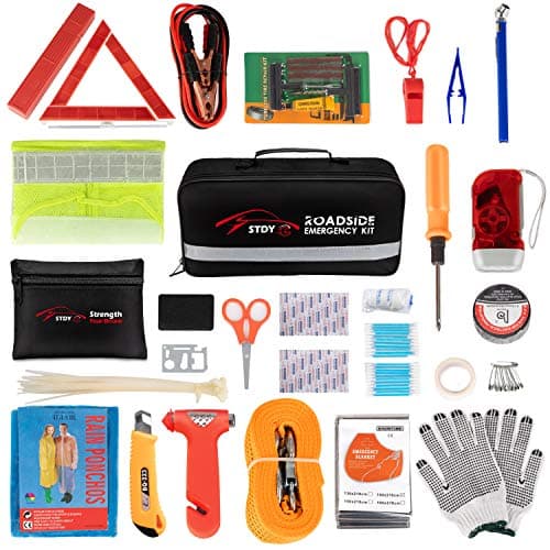STDY Car Roadside Emergency Kit, Vehicle Truck Safety Road Side Assistance Kits image