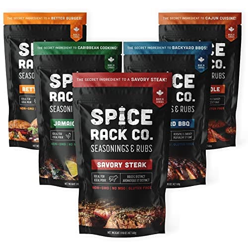 Spice Rack Co. BBQ Seasonings And Rubs - Smoking & Grilling Spices and Seasonings Sets, Grilling Accessories & Smoker Accessories, Birthday Gifts For Him, Mens Birthday Gifts For Men (5 Pack) image