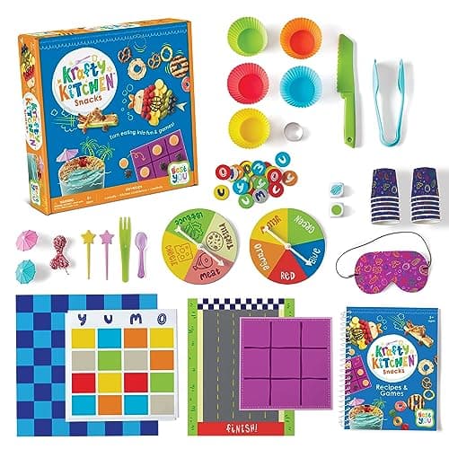 MindWare Best You Krafty Kitchen Snacks Kit – Real Cooking Set for Kids Ages 5 & Up - Includes Kid Friendly Kitchen Tools, Games and Recipes - Ideal for Healthy Snacking and Food Exploration image