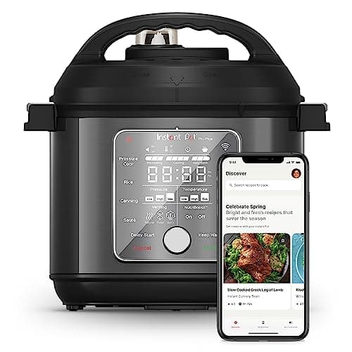 Instant Pot Pro Plus Wi-Fi Smart 10-in-1, Pressure Cooker, Slow Cooker, Rice Cooker, Steamer, Sauté Pan, Yogurt Maker, Warmer, Canning Pot, Sous Vide, Includes App with Over 800 Recipes, 6 Quart image