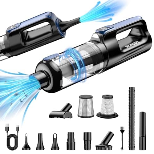 MONOZEL Car Vacuum Portable Cordless, 18000Pa 2 in 1 Vacuum Cleaner&Air Duster image