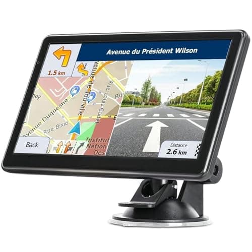 GPS Navigator for Car Truck RV, 7 Inch Touch Screen, Latest 2025 Maps for Car GPS, Support Voice Turn-by-Turn Guidance, Speed and Red Light Warning, Custom Truck Routing image