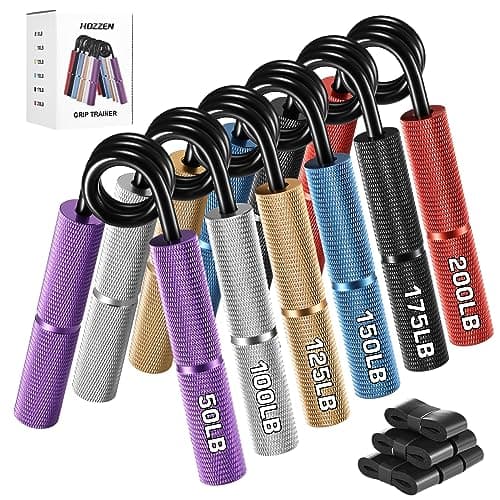 Hozzen Grip Strength Trainer, 6 Pack Grip Strength Trainer Set (50-200LB) image
